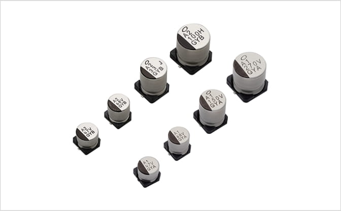 Conductive polymer hybrid aluminum electrolytic capacitors