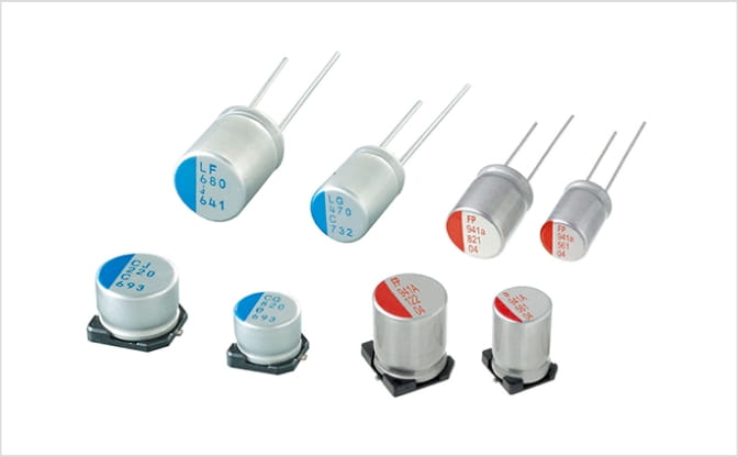 Conductive polymer aluminum solid electrolytic capacitors