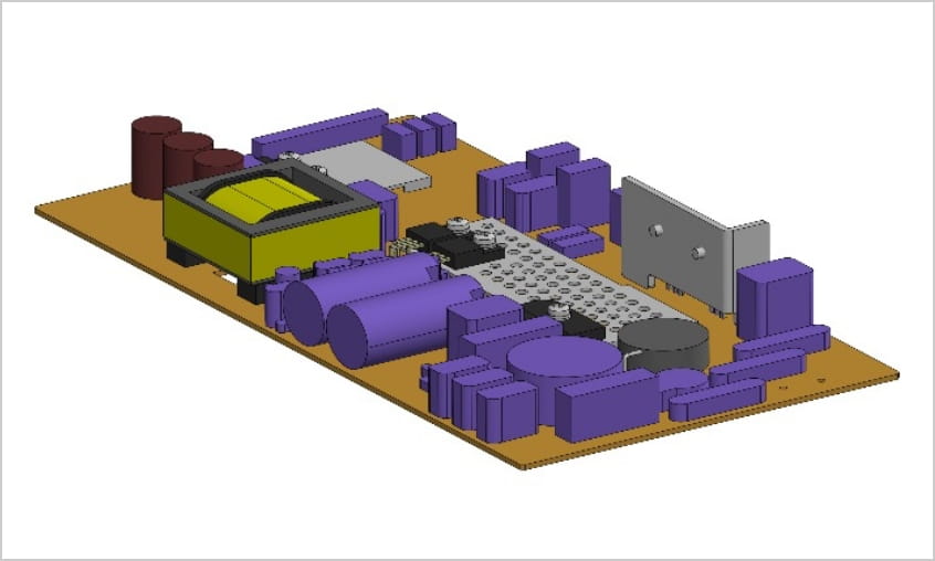 Layout of parts by using 3D CAD images