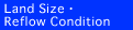 Land Size . Reflow Condition