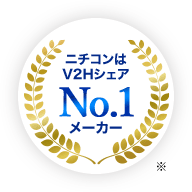 ニチコンはV2HシェアNo.1メーカー