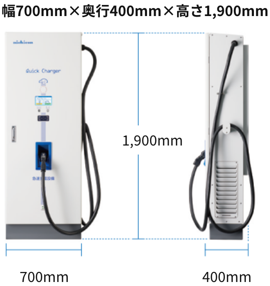 幅700mm×奥行400mm×高さ1,900mm