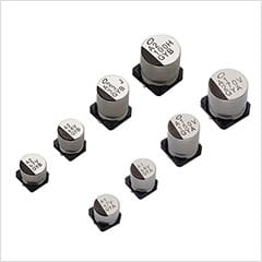 Conductive polymer hybrid aluminum electrolytic capacitors