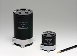 ネジ端子形アルミ電解コンデンサ 小形高リプル品「NCシリーズ」
