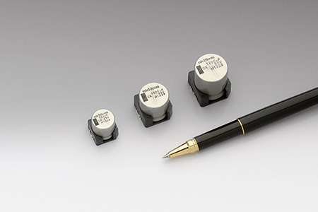 -40℃ESR規定チップ形アルミ電解コンデンサ｢CXシリーズ｣定格電圧50Ⅴおよびφ12．5～18mmサイズを追加