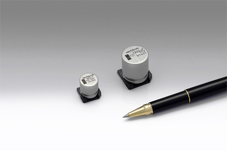 低温ESR規定チップ形アルミ電解コンデンサ「ＣＺシリーズ」に大容量のφ12.5～φ18mmサイズを追加