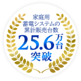 家庭用蓄電システム累計販売台数25.6万台突破