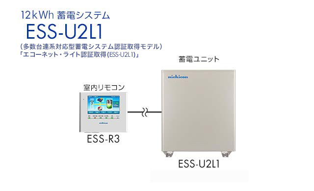 12kWh 蓄電システム ESS-U2L1
