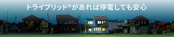 トライブリッド®があれば停電しても安心