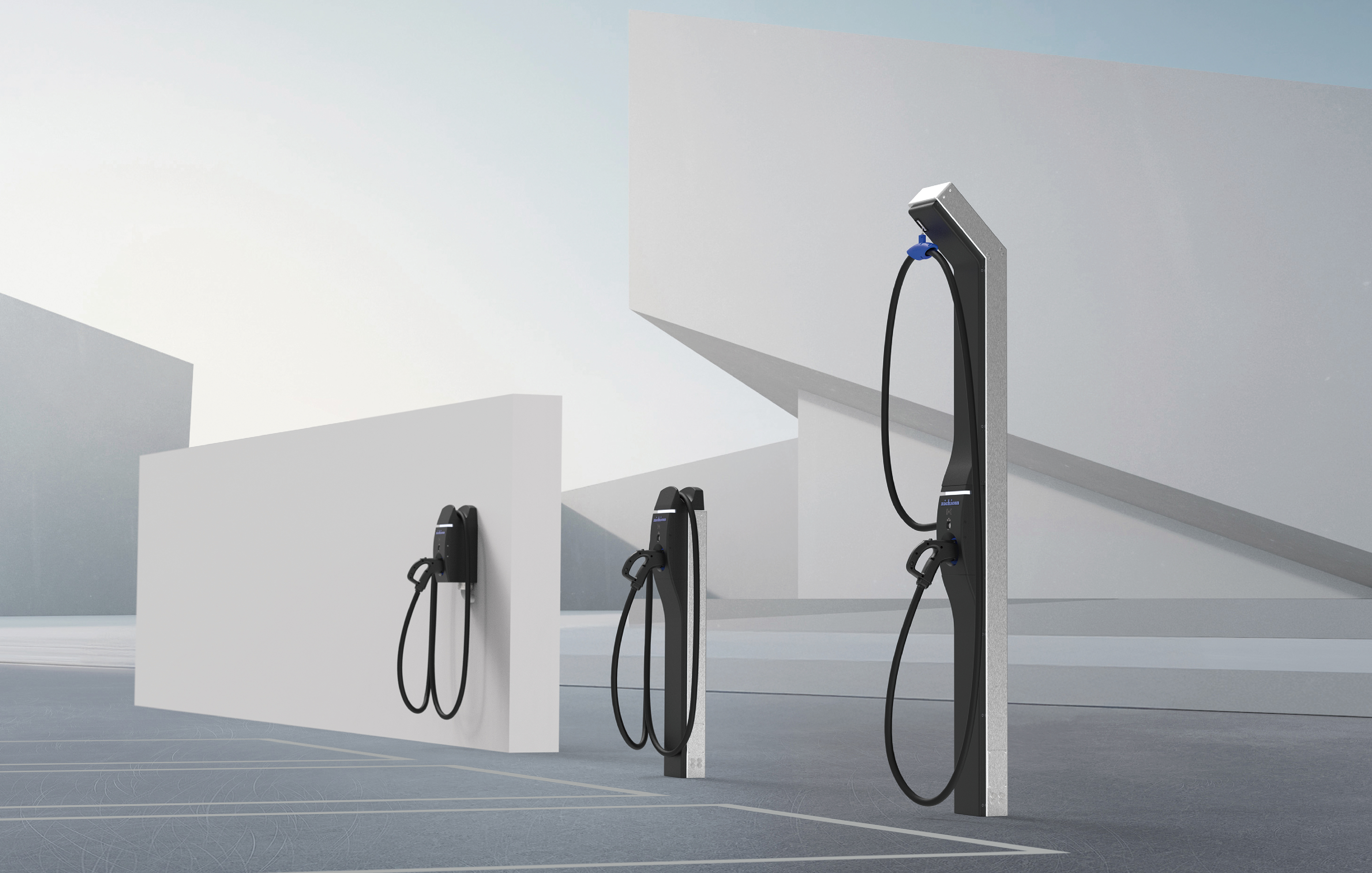 業界初、商用EV向け急速充電器「サイクリックマルチ充電器」を発表